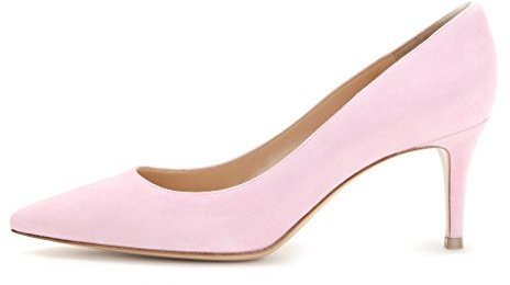 EDEFS - Escarpins Femme - 6 cm Kitten-Heel Chaussures - Bout Pointu Fermé - Classique Bureau Soiree Shoes