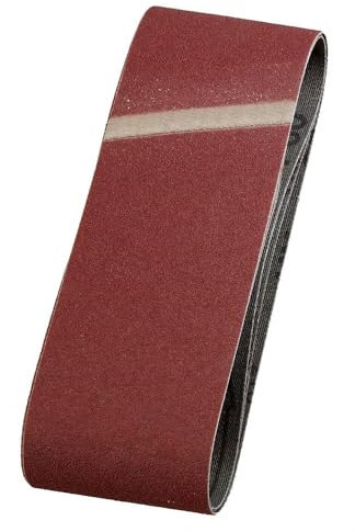 kwb Nastro di levigatrice in tessuto 3X, 65 x 410 mm, K-40, Noble Corindone, per legno e metallo, carta vetrata per smerigliatrice a nastro / macinazione