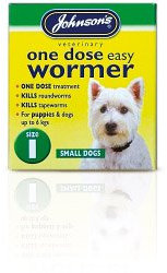 Johnsons Vet One Dose Easy Wormer Size 1 3 x 100mg Tablets