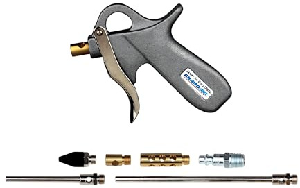 Guardair LZR6507KIT Lazer Series Pistol Grip Safety Air Gun 7-Piece Kit, 3 and 6 Venturi Extensions with 1/4 NPT Industrial Interchange Connector