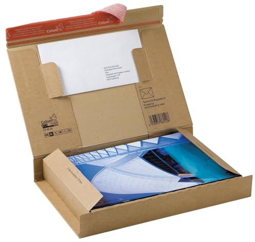 ColomPac Versand-Boxen, Paket von 21,2 x 30,0 x 4,3 cm (an) 1 Packung = 20 Teile