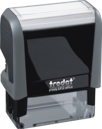 Trodat Office Printy stämpel självbläckande – brådskande – 18 x 46 mm återinkbar röd och blå ref 43203
