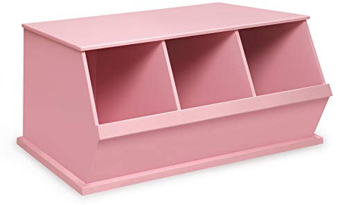Badger Basket Three Bin Storage Cubby - Pink