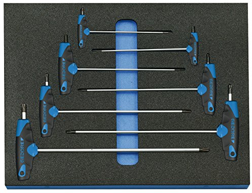 GEDORE Winkelschraubendreher-Satz in Check-Tool-Modul, 7-teilig, 1 Stück, 2005 CT2-2143 KTX
