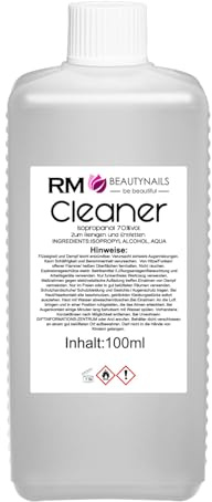 Cleaner 100 ml Nagelreiniger Isopropanol 70% – Schwitzschicht Entferner für UV & LED Gelnägel – Professioneller Nail Cleaner für Nagelstudio und Home Use