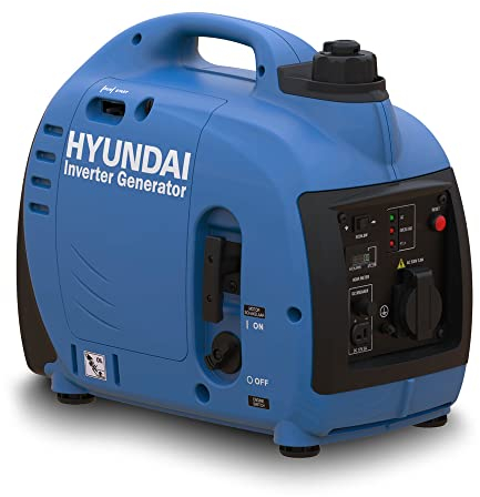 Hyundai 1000W / 1kW Portable Petrol Inverter Generator – Lightweight, Quiet & Fuel-Efficient Power Source with Pure Sine Wave Output for Camping, Caravans & Outdoor Use