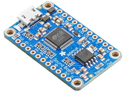 Adafruit Audio FX Mini-Soundboard - WAV/OGG Trigger mit 16MB Flashspeicher - Bausatz