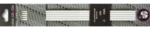 Lana Grossa Strumpfstricknadel Aluminium | leicht & stabil | Basisvariante in bewährter Qualität | ideal für Socken, Ärmel & mehr - 15/2,5