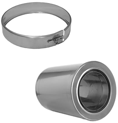 Wanddurchführung kürzbar 440mm für Schornsteinsets 150mm DW