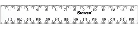 Starrett Straight Edge Aluminum Rule - Ideal for Schools, Shops, Metal Workers and Wood Workers - 72 Length, 2 Width, .125 Thickness, 1/8, 1/16 English - ASE-72