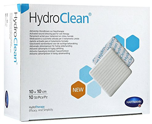 Hartmann HydroClean Kompressen 10 x 10 cm steril, 10 St