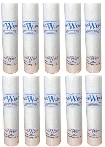 Reverse Osmosis 10 pp Sediment Particle Water Filter cartridges 1 Micron (10 Pack)