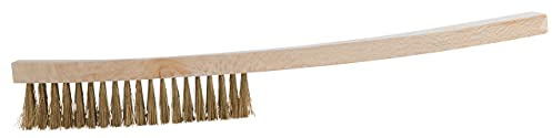 KS Tools 963.9583 BRONZEplus Drahtbürste, Zinnbronzedraht, gewellt, 5 Reihen