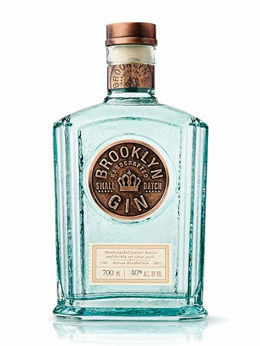 Brooklyn Gin Small Batch 0,7 l – Premium Geschenk | Handgefertigter American Craft Gin aus New York | 40% vol.