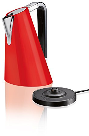 BUGATTI, Vera Easy, Hervidor de agua eléctrico con filtro antical extraíble, Capacidad 1,75 litros, 2180 W, Cuerpo de acero inoxidable, Color Rojo