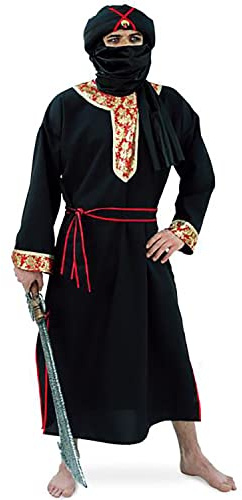Karneval Kostüm Herr der Wüste Gr. XXL Araber Kaftan Kutte mir Gürtel und Turban