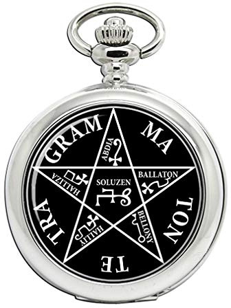 Giftshop UK Family Crests Magical Key of Solomon Pentacle Full Hunter Pocket Watch