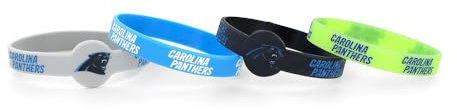 Amico International unisex Silicone Rubber Wrist Band Set of 4 Bracelets, Team Colors, One Size US
