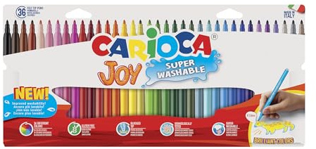 Carioca Joy Super Washable Pennarelli Punta Fine 36 Colori