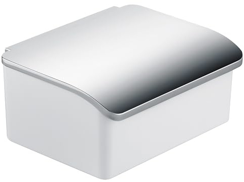 Keuco Feuchtpapierbox Elegance, (Porzellanbehälter weiß, Deckel verchromt, Wandmodell, modernes Design) 11667013000