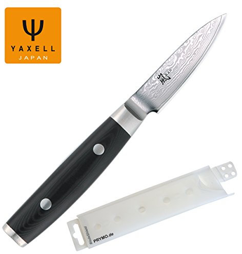 Med gravyr – Yaxell Ran 69 skalkniv 8 cm inkl. PRYMO.de® bladskydd