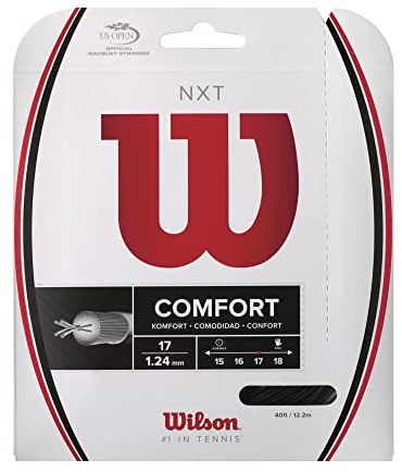 Wilson NXT 17 Tennis String - Set, Black