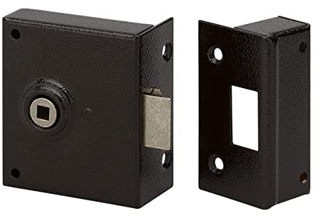 Dom Kastenschloss, schwarz, mit Schlossnuss für Drücker Dornmaß 45 mm Serie 526