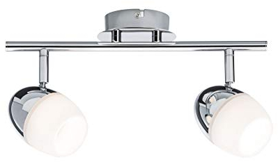 Paulmann 60329 Spotlight Egg LED 2x4,2W Chrom 230V Meta 603.29 Deckenleuchte Lampe LED Deckenlampe Deckenstrahler