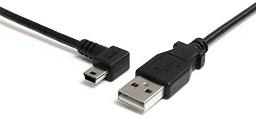 StarTech.com USB2HABM3LA Mini USB Kabel (90cm, links gewinkelt) Schwarz