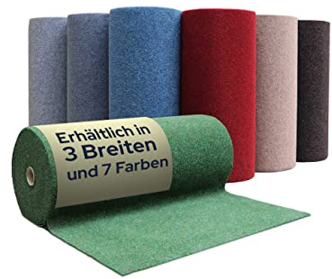 Primaflor Rasenteppich GREEN Meterware – Grün - 1,33m x 1,00m – Outdoor Kunstrasenteppich wetterfest & pflegeleicht