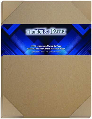 Spanplatte – 5 Blatt 22,9 x 30,5 cm, 80 Pt, robustes Kraftpapier für Tagebücher, Alben
