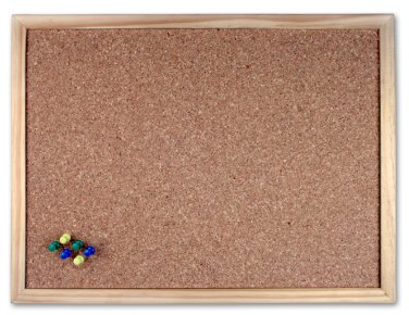 Pinwand 40 x 60cm Kork-Pinnwand mit Naturholzrahmen