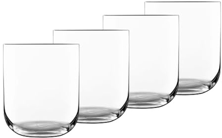Luigi Bormioli Sublime Old Fashioned Lot de 4 verres en cristal 450 ml Passe au lave-vaisselle