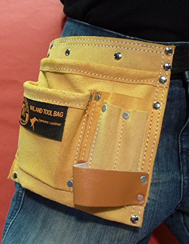 WIM-SHOP Kinder Werkzeuggürtel Werkzeugtasche aus ECHT - Leder