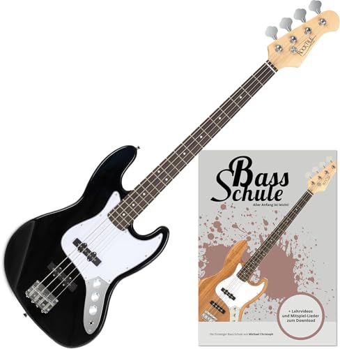 Rocktile Fatboy II BK E-Bass Black Set inkl. Schule, Jazz-Style E-Bass