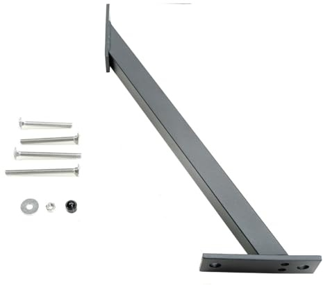 bambus-discount.com Wind- und Sturmanker anthrazit für WPC Sichtschutz, Länge 49cm - Sichtschutzzäune Sichtschutzwand Gartensichtschutz Balkonsichtschutz Winschutz Sichtschutzwand