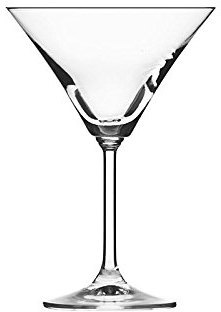 Dkristal Copa de Martini, Cristal, 6 Unidad (Paquete de 1), 6