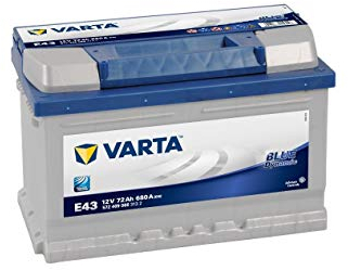 Varta Blue Dynamic E43 Batterie Voitures, 12 V 72Ah 680 Amps (En)