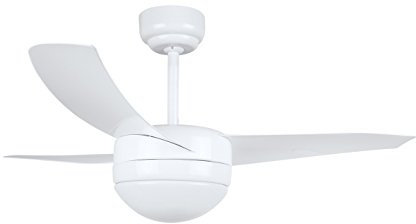 Orbegozo CP 88105 - Ventilador de techo con mando a distancia y luz, 3 palas, 105 cm de diámetro, potencia de 60 W y 3 velocidades de ventilación, blanco