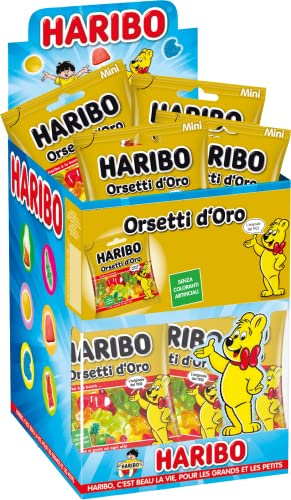 Haribo Mini Orsetti D'Oro, Caramelle Gommose, Gusto Frutta, 1200gr