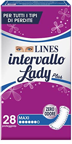 Lines Intervallo Lady Maxi, Proteggislip Distesi, 28 Pezzi