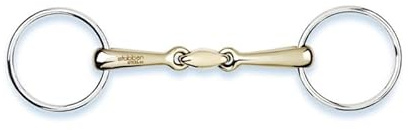 Stübben Gebiss 2224 Unterlegtrense/Wassertrense doppelt gebrochen - 13,0 cm - 14 mm - Sweet Copper