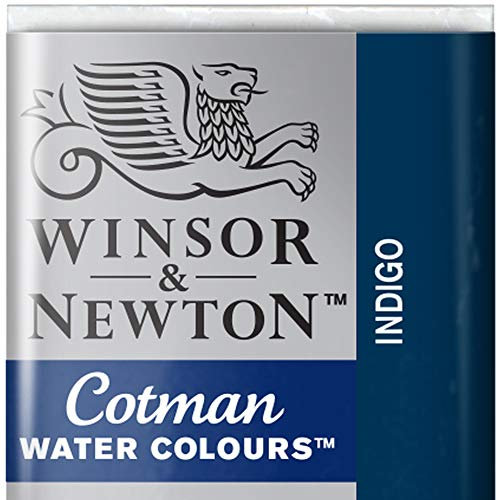 Winsor & Newton Cotman Acuarela En Pastilla, Indigo, 1,9x1,6x1,1 cm