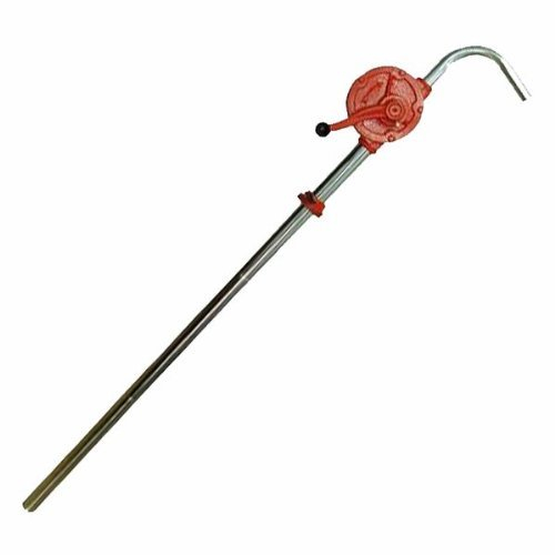 MAUK® Handkurbelpumpe Fasspumpe 19 l/min – manuelle Pumpe für Öl & nicht aggressive Flüssigkeiten, verzinktes Ansaugrohr, höhenverstellbare G2 Fassverschraubung, robust & flexibel