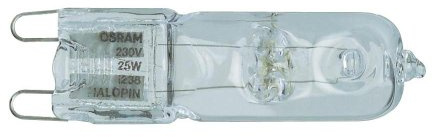HV-H G9 25W KLAR STIFT 1000h 2er