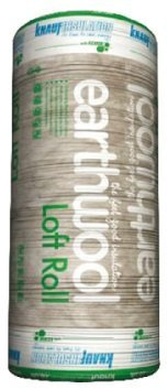 1x Insulation Loft Roll Knauf Earthwool 150mm Thickness, 9.18m2 Per Roll Combi Cut