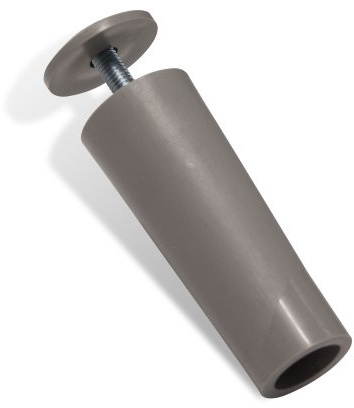 jarolift Tappo d‘Arresto per Tapparelle, Stopper per Avvolgibili, Lunghezza: 60 mm, Colore: Grigio