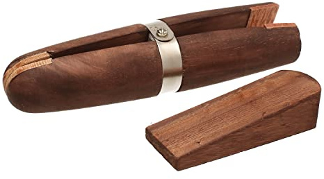 The Beadsmith Mahogany Wood Ring Clamp – Includes Wood Wedge – 6 Inches (152mm) – Jeweler’s Workbench Tool – Use to Securely Hold Rings While Polishing, Filing and Sanding