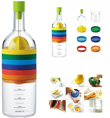 Itian 8 in 1 Utensili da Cucina, Multiuso Funzione Bottiglia Strumento di Cucina
