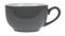 Olympia Cafe Coffee Cup with Handle Charcoal - 230ml 8fl oz (12 Pack) - Dishwasher Safe, Stoneware Hot Drink Mugs GK075